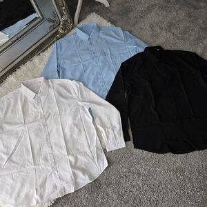 Luxury Collection Casual Long Sleeve Button Down Shirts. Bundle of 3. Size 2XL.